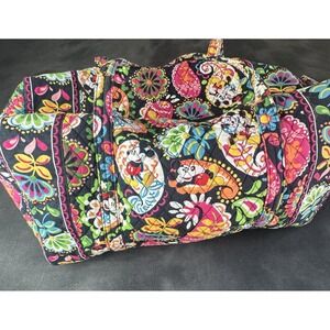 Vera Bradley Disney Mickey's Paisley Celebration Large Duffel Bag Travel Mickey